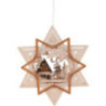 Window Picture - Star with House and Deer in Forest - 35 cm / 13.8 inch