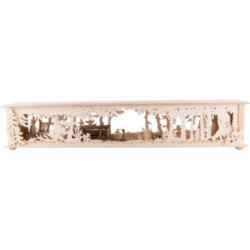Illuminated Stand Wooden Cart for Candle Arches - 80x15 cm / 31.5x5.9 inch