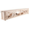 Illuminated Stand Wooden Cart for Candle Arches - 80x15 cm / 31.5x5.9 inch