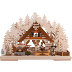 3D-Schwibbogen Weihnachtsbackstube - 44x29x7 cm