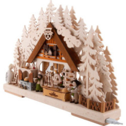 3D-Schwibbogen Weihnachtsbackstube - 44x29x7 cm