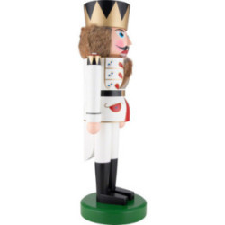 Nussknacker König weiß - 75 cm