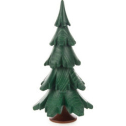 Massivholzbaum grün lasiert - 12,5 cm