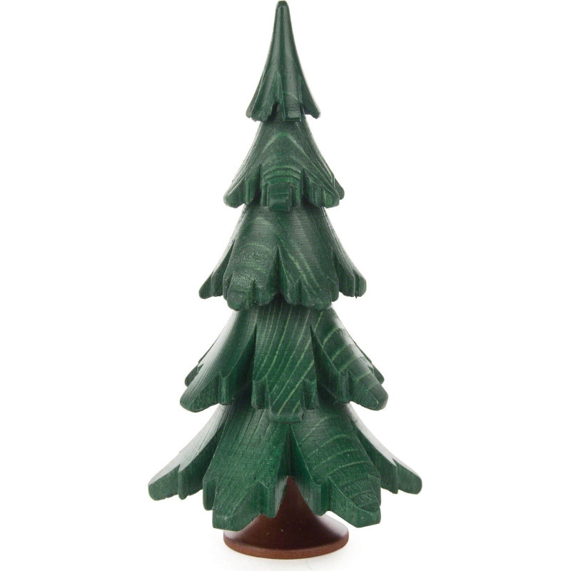 Massivholzbaum grün lasiert - 12,5 cm
