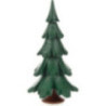 Massivholzbaum grün lasiert - 12,5 cm