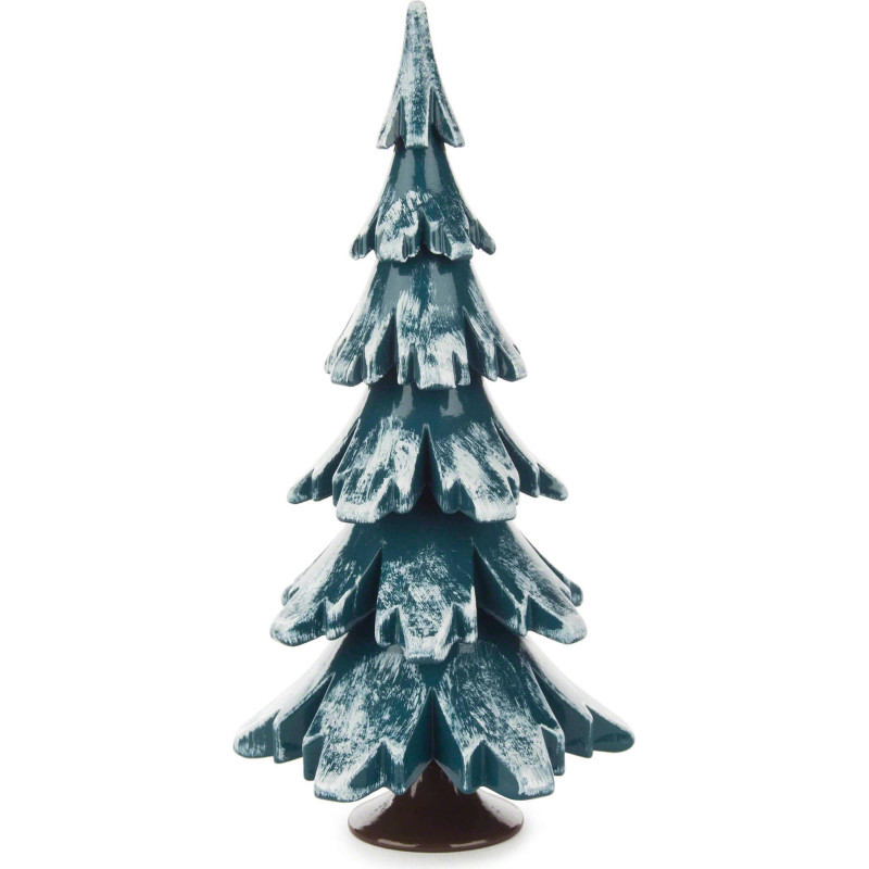 Massivholzbaum grün-weiß - 15,5 cm