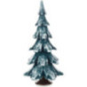 Massivholzbaum grün-weiß - 15,5 cm