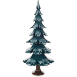 Massivholzbaum grün-weiß - 24,5 cm