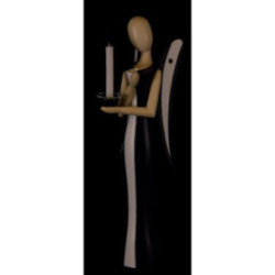 Sternkopf-Engel "Black Beauty" - 24,5 cm