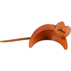 Katze ocker - liegend - 3 cm