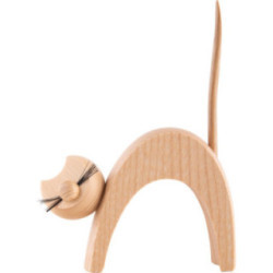 Katze natur - stehend  - 13 cm