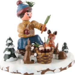 Winter Children Animals of the Forest - 7 cm / 3 inch