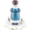 Winterkinder Mädchen mit Kinderschlitten - 7 cm