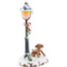 Winter Children Doggy under the Lamppost - 12 cm / 5 inch