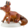 Winter Children Fox - Set of Four - 3 cm / 1,5 inch