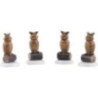 Winterkinder 4er-Set Eule - 3,5 cm