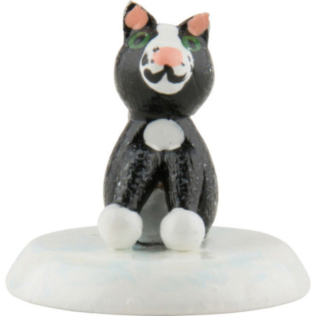 Winter Children Black Cat - Set of Six - 2,5 cm / 1 inch