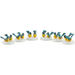 Winterkinder Meisenpaar - 6er-Set - 1,5 cm