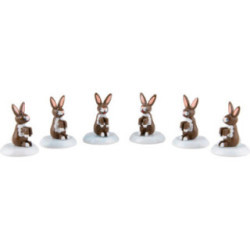 Winterkinder Hase 6er-Set - 1,5 cm
