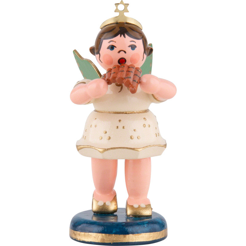 Angel with Pan Flute - 6,5 cm / 2,5 inch