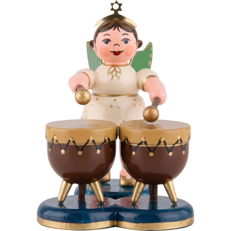 Angel with Kettle Drum - 6,5 cm / 2,5 inch