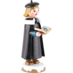 Winter Children Church Singers with Book - 8 cm / 3 inch