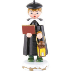 Winter Children Church Singers with Lantern - 7 cm / 3 inch