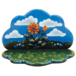 Sommerwiese mit Blumenhimmel - 23x16x15 cm