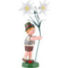 Flower Child Boy with Precious White Flowers - 24 cm / 9,5 inch