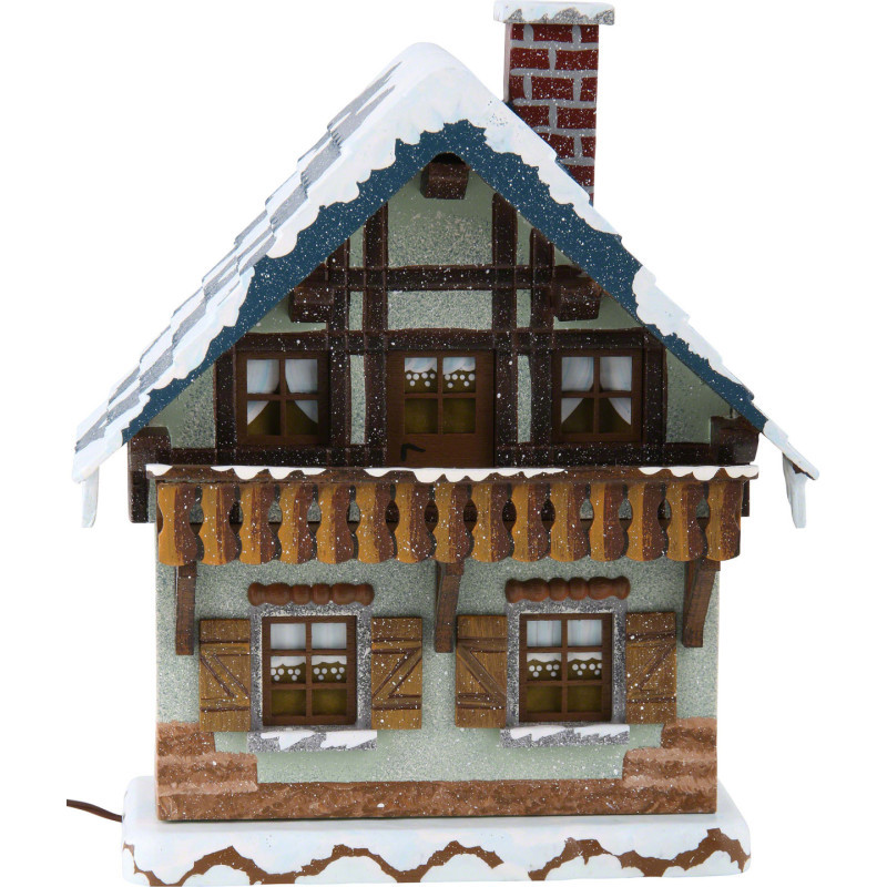 Winter Children House with Balcony - 15 cm / 5,5 inch