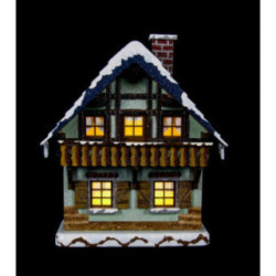 Winter Children House with Balcony - 15 cm / 5,5 inch