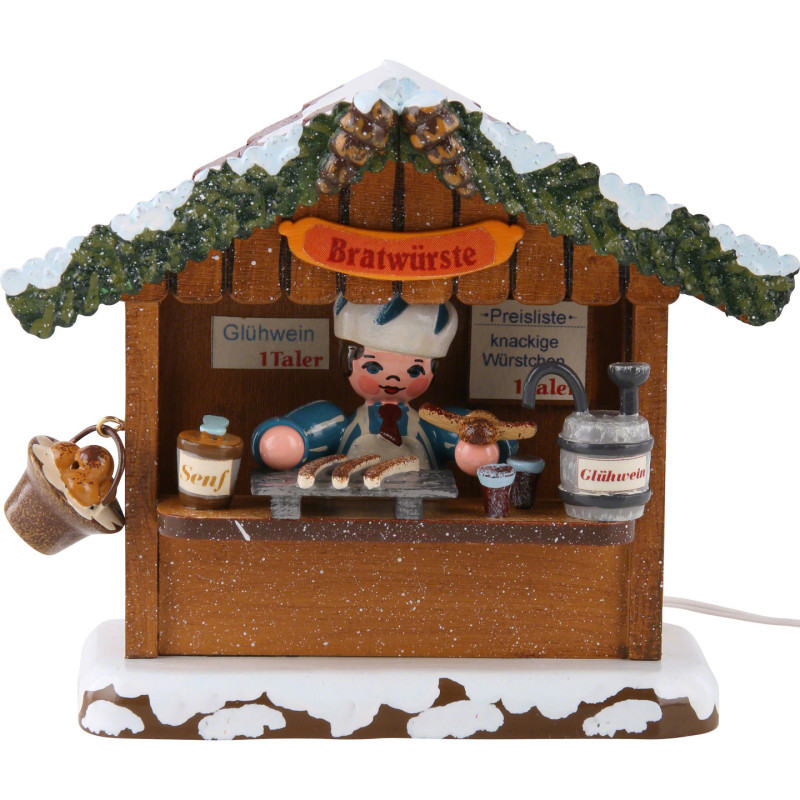 Winterkinder Marktbude Bratwursthäusel - 10 cm