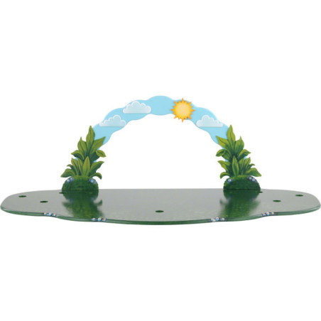 Wiese mit Himmelsbogen 80x38x27 cm
