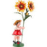 Blumenkind Mädchen mit Kokardenblume - 24 cm