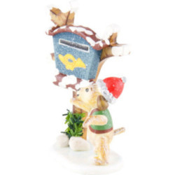 Winter Children Set of Three Newspaper Courier 6 cm / 2 inch