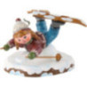 Winter Children Girl on Ski Belly Flopper - 7cm/3 inch