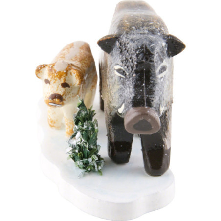 Winterkinder 4er Set Wildschweine - 3 cm
