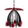 1-Tier Hanging Pyramid NOVA - Anthracite/Rubyred - 33 cm / 13 inch