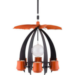 1-Tier Hanging Pyramid NOVA - Anthracite/Orange - 33 cm / 13 inch