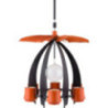 1-Tier Hanging Pyramid NOVA - Anthracite/Orange - 33 cm / 13 inch