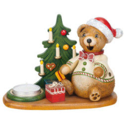 Smoker - Hubiduu - Teddy's Christmas Presents with Tea Candle - 14 cm / 5,5 inch