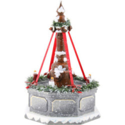 Winter Children Fountain with Lights - 12 cm / 4.7 inch