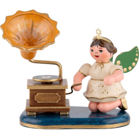Engel mit Grammophon - 6,5 cm