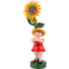 Flower Child with Sun Flower, Red - 53 cm / 21 inch