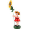 Flower Child with Sun Flower, Red - 53 cm / 21 inch