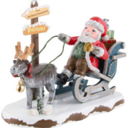 Winterkinder "Hurra,der Weihnachtsmann kommt" - 8 cm