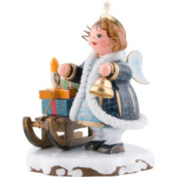 Winterkinder Himmelskind "Kling Glöckchen" mit Geschenkeschlitten - 6 cm