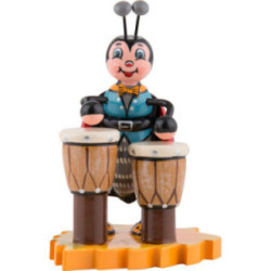 Ladybug with Bongos - 8 cm / 3 inch