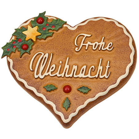 Magnetic Pin - Gingerbread Heart - 7 cm / 2.8 inch
