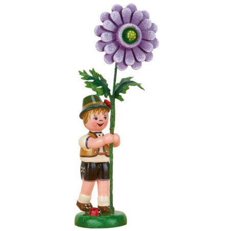 Flower Child Boy with Dahlia - 11 cm / 4.3 inch
